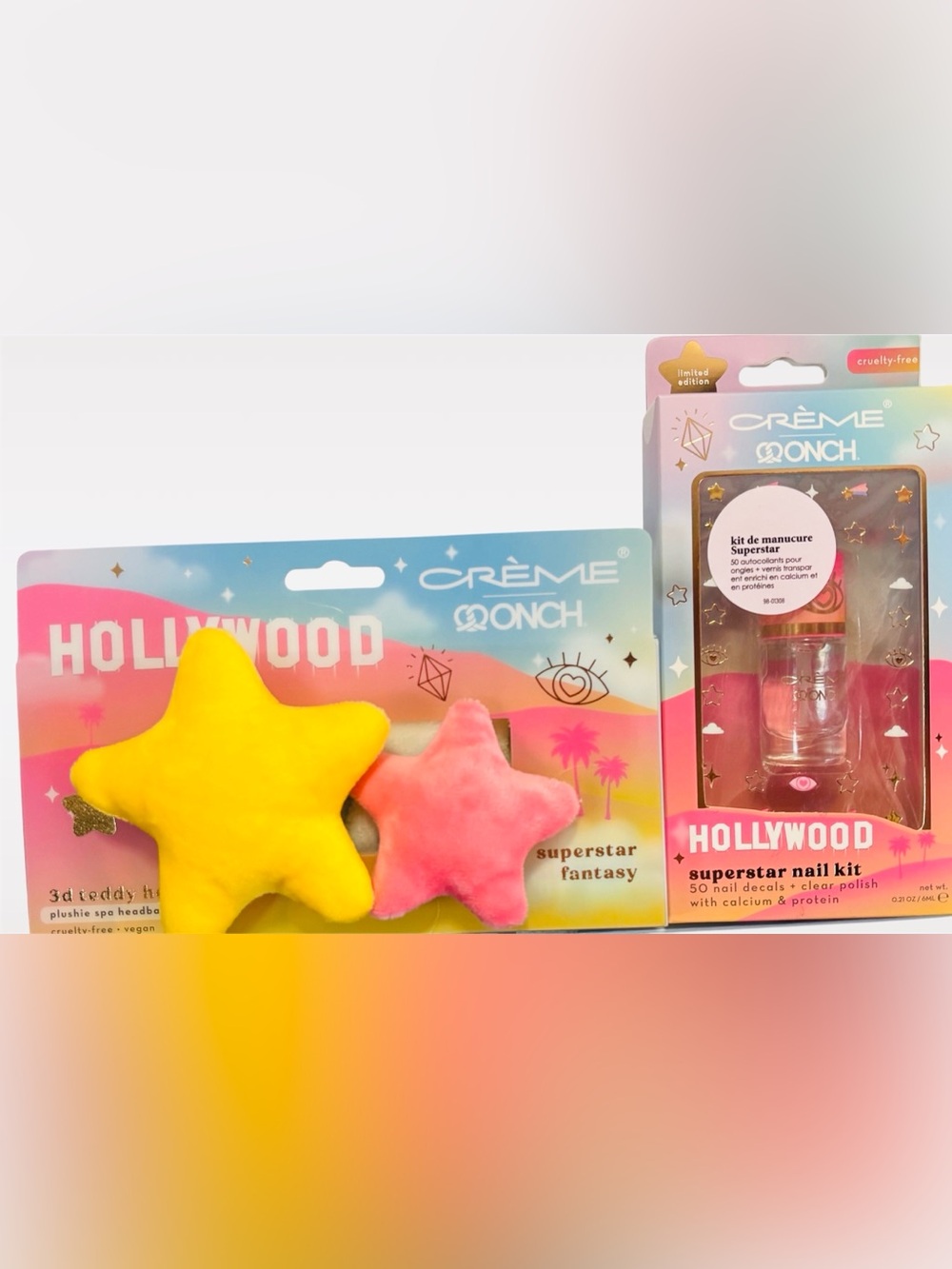 The Creme Shop x ONCH Set of 3D Plush Headband & Nail Decals Kit